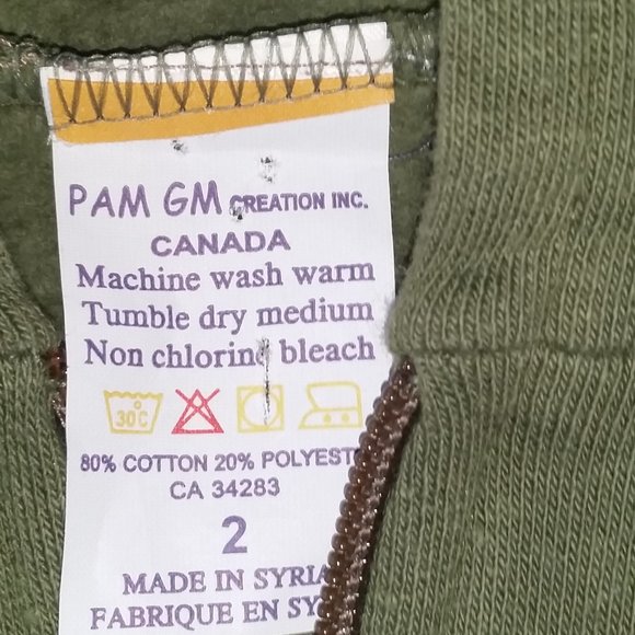 Hunter green Saskatchewan zipper hoodie NWOT - Picture 2 of 2